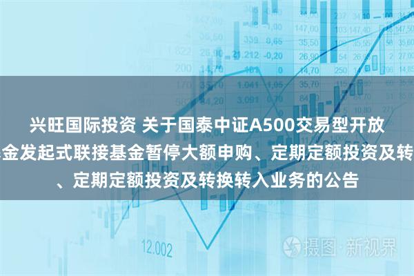 兴旺国际投资 关于国泰中证A500交易型开放式指数证券投资基金发起式联接基金暂停大额申购、定期定额投资及转换转入业务的公告